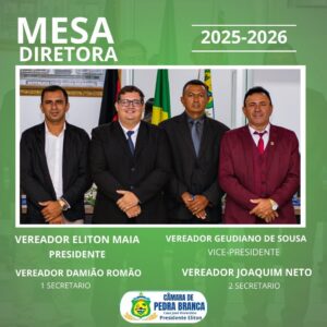 Mesa Diretora Eleita para o Biênio 2025-2026.