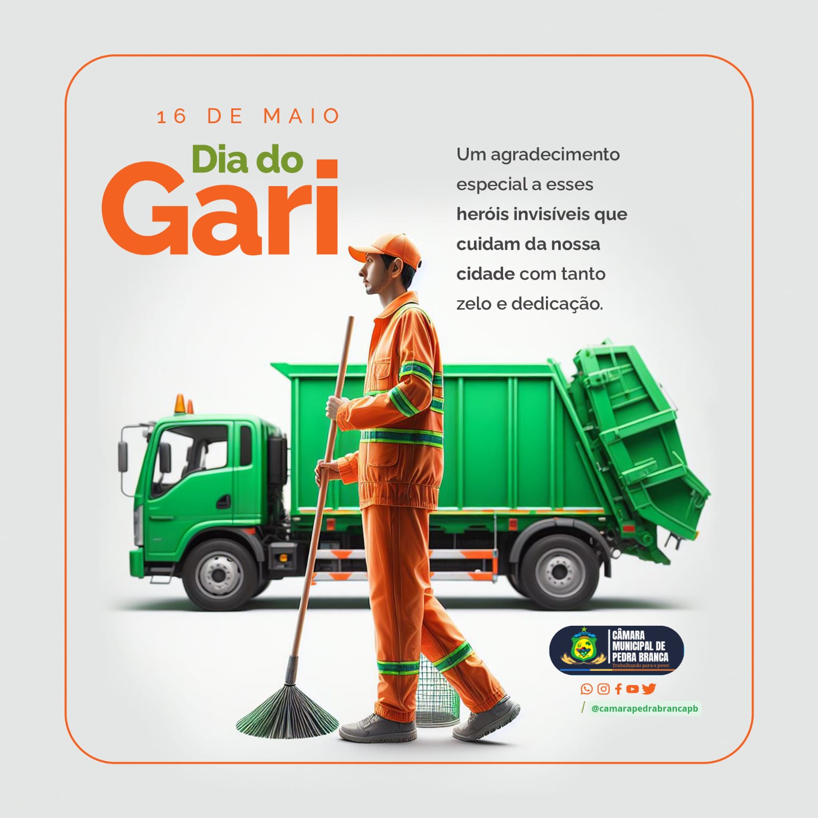 Homenagem aos garis no dia do gari